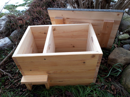 Igel Schlafhaus (30cm hoch) imprägniert MIT Rattenklappe