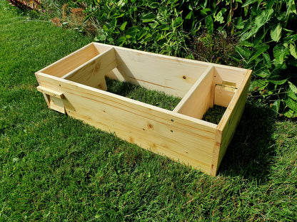 XXL Igelfutterhaus IMPRÄGNIERT mit Doppeleingang