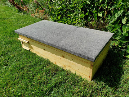 XXL Igelfutterhaus IMPRÄGNIERT mit Doppeleingang