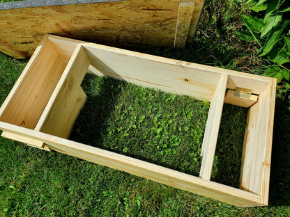 XXL Igelfutterhaus IMPRÄGNIERT mit Doppeleingang