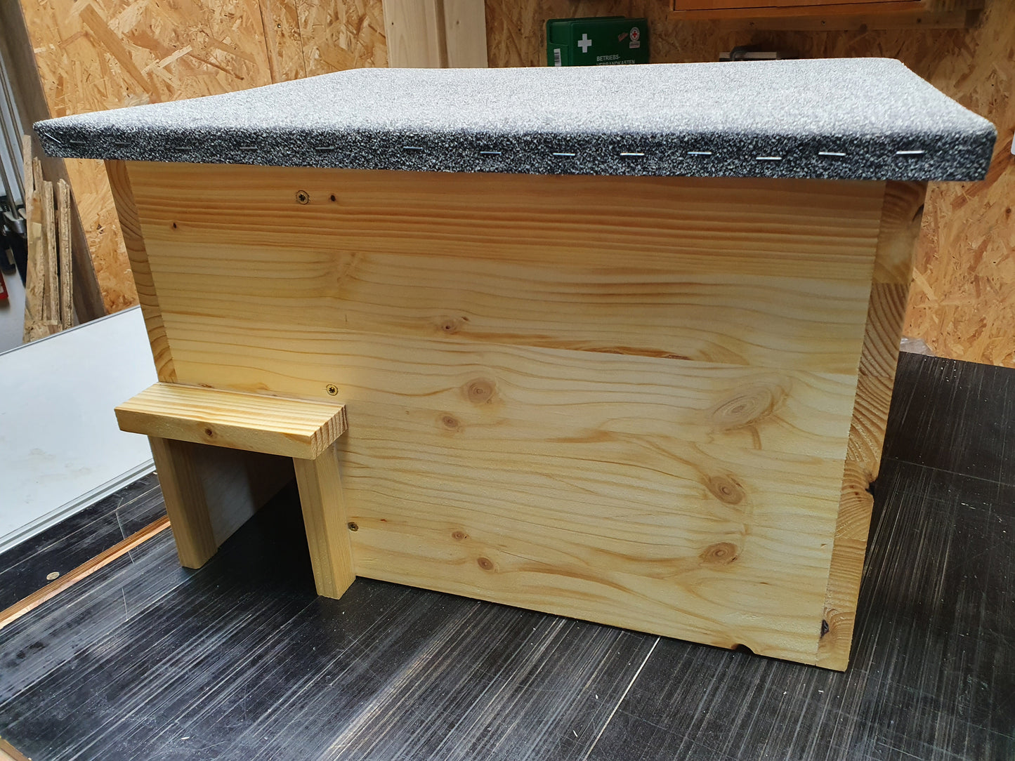 Igel Schlafhaus (30cm hoch) imprägniert OHNE Rattenklappe