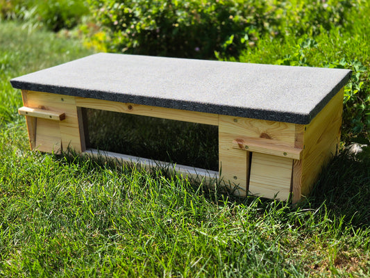 XXL Igelfutterhaus mit Sichtfenster (imprägniert)