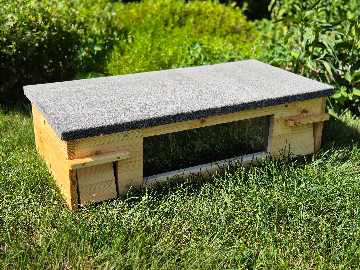 XXL Igelfutterhaus mit Sichtfenster (imprägniert)