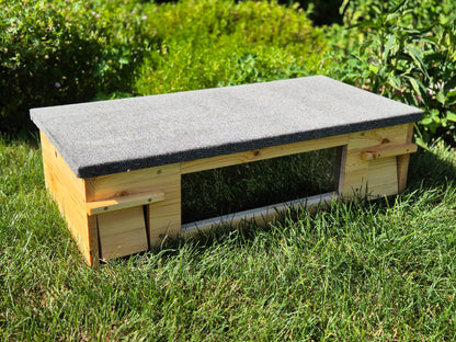 XXL Igelfutterhaus mit Sichtfenster (imprägniert)