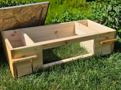 XXL Igelfutterhaus mit Sichtfenster (imprägniert)