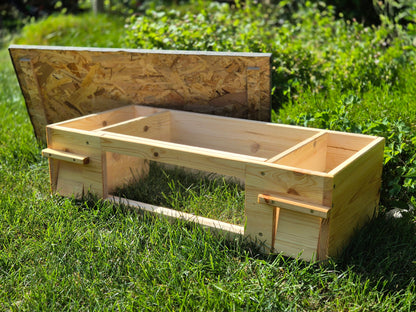 XXL Igelfutterhaus mit Sichtfenster (imprägniert)