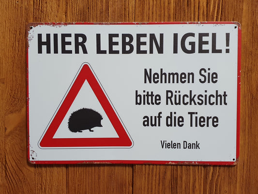 Hier leben Igel