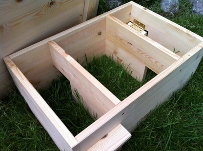 Igelhaus XL mit Doppeleingang IMPRÄGNIERT