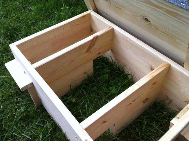 Igelhaus XL mit Doppeleingang IMPRÄGNIERT