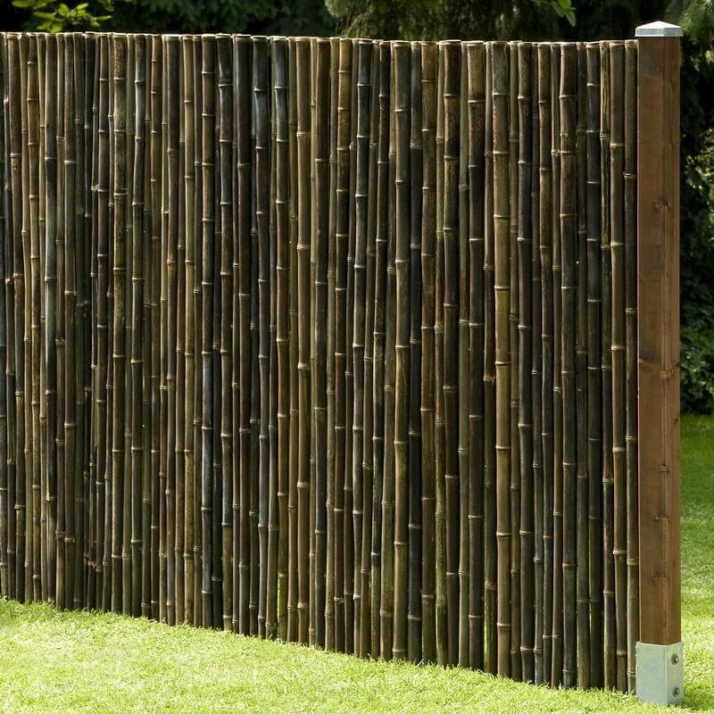 Bambusmatte BLACK EDITION - Schwarz - versch. Größen