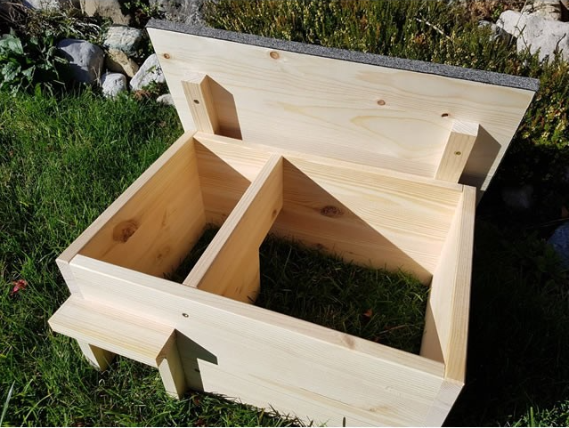 Igelschlafhaus 20cm Höhe OHNE Rattenklappe