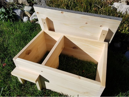 Igelschlafhaus 20cm Höhe OHNE Rattenklappe