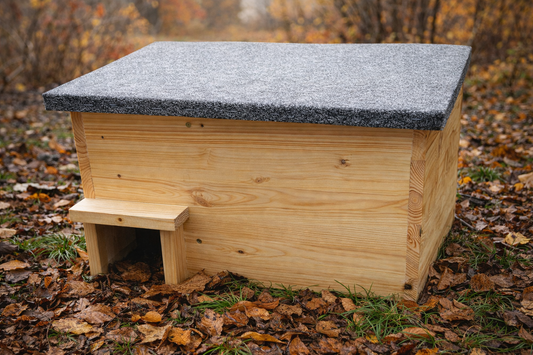 Igel Schlafhaus (30cm hoch) imprägniert OHNE Rattenklappe